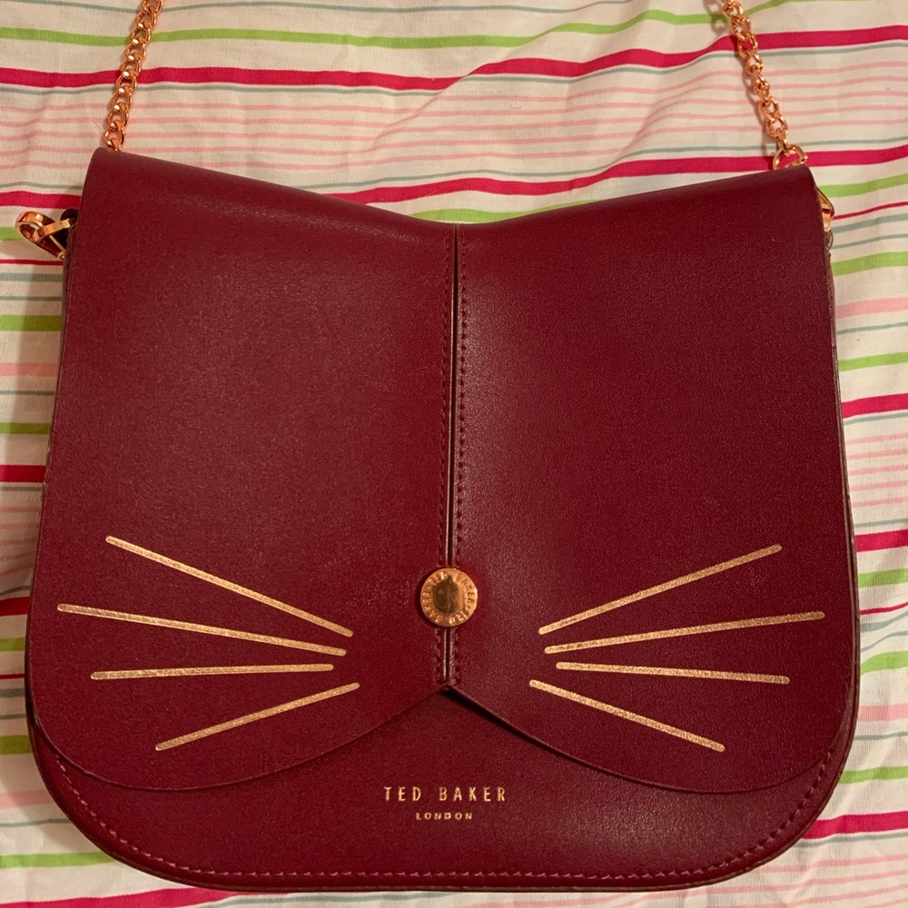 Ted Baker burgundy crossbody bag
